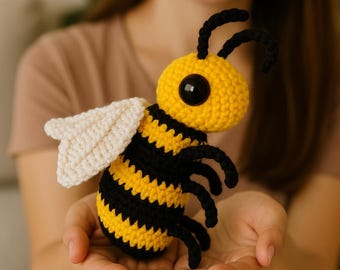 Bienen-Häkelanleitung, Amigurumi Hummel Anleitung (PDF-Muster)