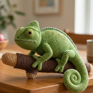 かぎ針編みのカメレオン - Etsy 日本