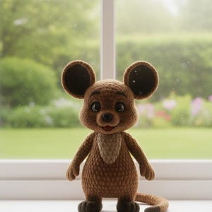 Patrón de ratón amigurumi de crochet: peluche DIY (patrón PDF)