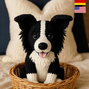 Haakpatroon amigurumi-hond – schattige puppyknuffel, beginnersvriendelijke pdf-zelfstudie, handgemaakt haakpatroon puppy downloaden