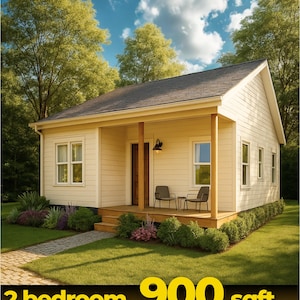 Nowoczesne projekty domków z 2 sypialniami | Projekt małego domku o powierzchni 900 stóp kwadratowych (DIY) | Plany architektoniczne