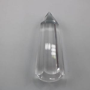 Clear Quartz Crystal Vogel Wand: 6-Sided Tibet Himalayan Healing Point
