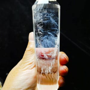 Rare Blue Rutile Quartz Vogel Wand: 24-Facet Crystal Healing Point