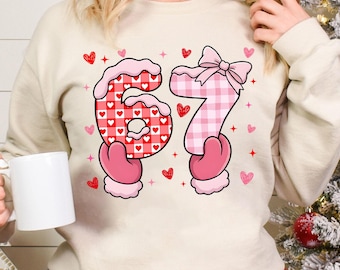 Six Seven 6 7 valentines day png Trendy Valentine Meme Viral (Digital Download)