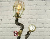 Bronze Tone designer pipe lamp 1 An Original Steamworks Design