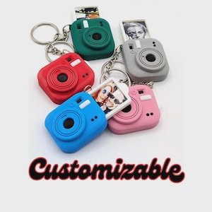 Keychain Mini Camera with Your Own Photo | Customizable Unique Gift | Perfect Keepsake for Photography Lovers| Stylish Functional Accessory