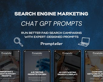 ChatGPT SEM Prompt Templates: Google Ads, PPC, & Bing (PDF Download)