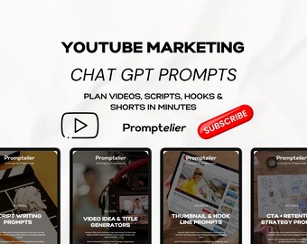 YouTube-marknadsföringsuppmaningar: 15 AI ChatGPT-skript, titlar och krokar (PDF-nedladdning)