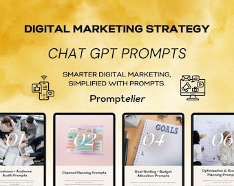 ChatGPT Digital Marketing Strategy Prompts: AI Template Pack (PDF Download