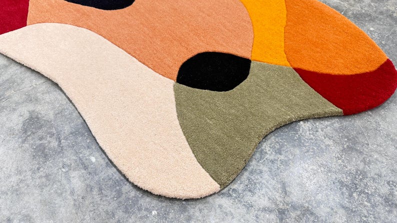 Large Hand Tufted Rug – Contemporary Rust Beige Abstract Design Carpet
Modern Luxury Rug – Rust, Beige & Red Hand Tufted Home Decor Rug
