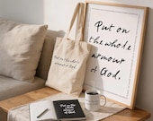 Home Decor Gift, Christian Printable Wall Art , Bible Verse Printable, Typography Lifestyle item, Digital File Instant Download