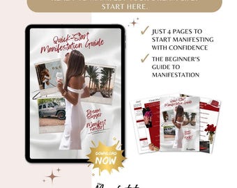 Quick Start Manifestation Guide - Learn To manifest Fast! 5 Easy Steps! Instant downloadable Gratitude Manifesting