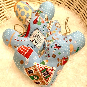 Scrappy Hearts baking gingerbread heart Christmas ornaments (sold individually)