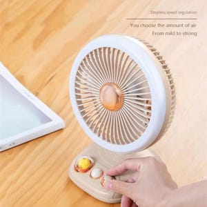 Portable USB Desk Fan: Adjustable Speed, Quiet Operation