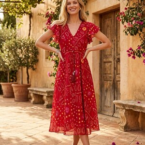 a line umbrella dress SHEIN Blue White Embroidered A-Line Midi Dress Women's Wedding Guest Cocktail Round Neck Sleeveless Cinched Waist Fitted Gathered Flared Wov,XL