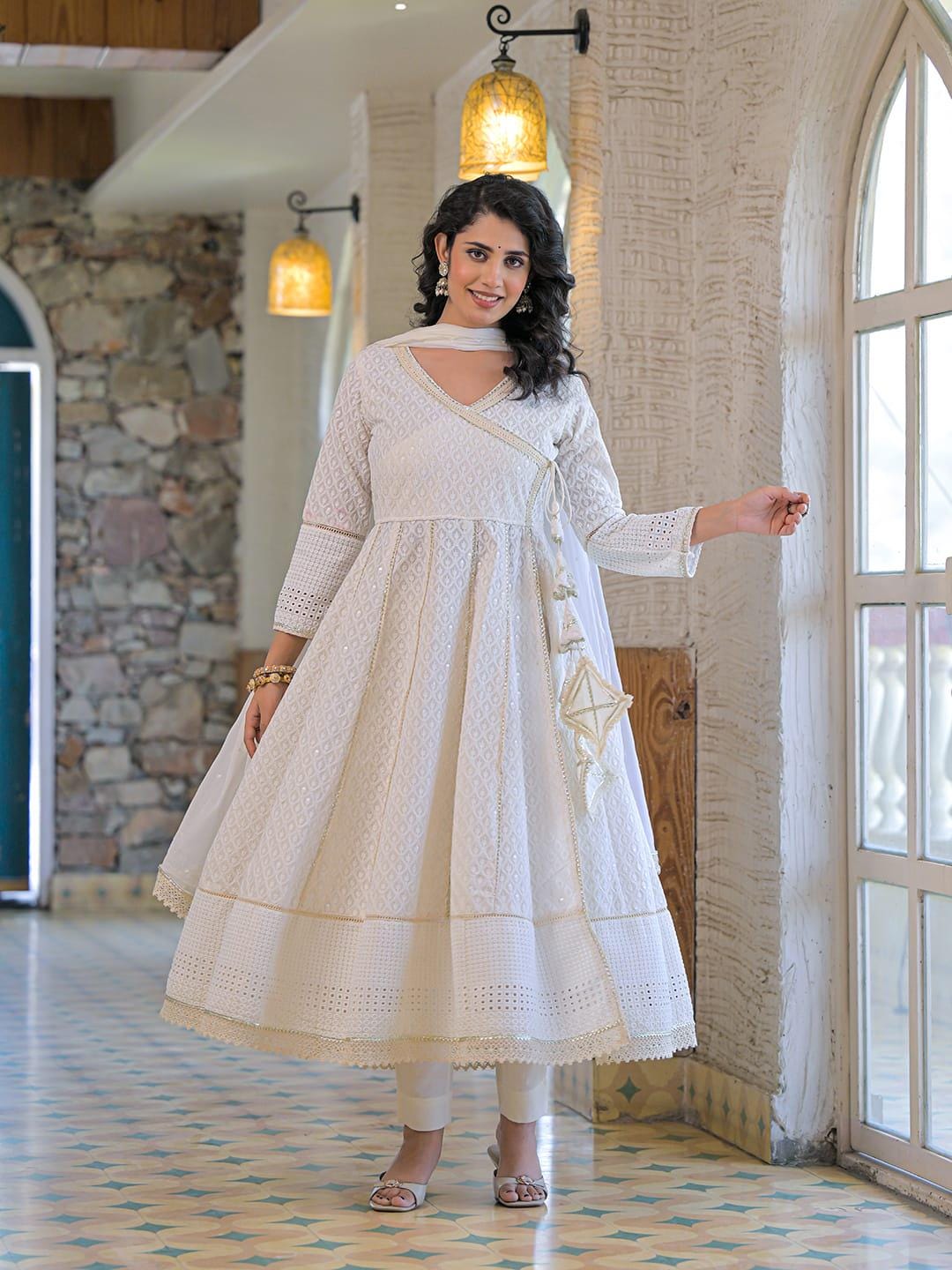 Casual Simple Anarkali Tops Casual Wear Anarkali