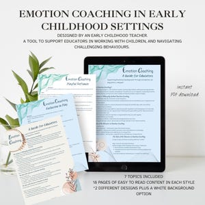Guide för beteende i tidig barndom: Emotionell coachning och sensorisk reglering (PDF-nedladdning)