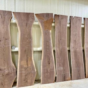 American Black Walnut - Kiln Dried, Planed, and Sanded - Live Edge Wood Slab