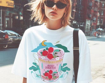 Cup Noodle Tee - Ramen, Instant Noodles, Kawaii Shirt, Ramen Shirt, Anime Shirt, Kawaii Aesthetic Clothes, Kawaii, Harajuku