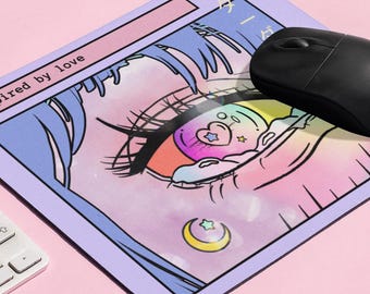 Magical Girl Y2K Kawaii Maus Pad, Anime Maus Pad, Kawaii Girl, Mauspad, Mausmatte, Gamer, Gamer Girl, Pixel Art, Steampunk Maus Pad