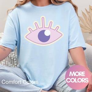 Eye Kawaii Shirt - Comfort Colors, Kawaii Clothing, Pastel Goth, Aesthetic Clothing, Gifts For Her, Evil Eye