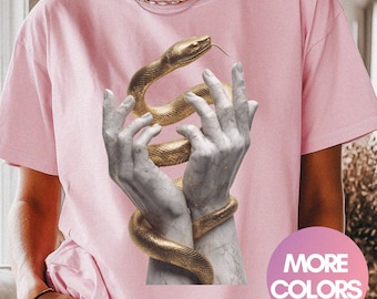 Snake Shirt - Serpent Tee, Snake Shirt, Reptile Shirt, Pet Lover Gift, Animal Lover, Hiking Shirt, Kawaii Snake Shirt, Reptile Decor