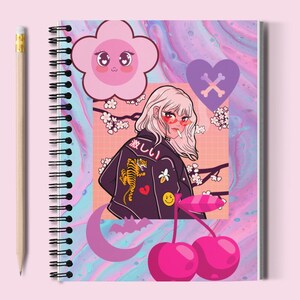 Kawaii Notebook, Kawaii Journal, Anime Notebook, Anime Journal, Kawaii Stationary, Anime Stationary, Gift For Her