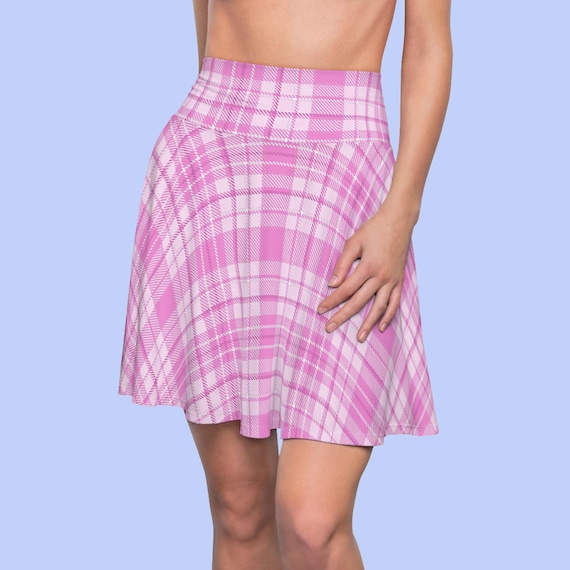 Pink Tartan Plaid Skirt Tartan, Skater Skirt, Plaid Skirt