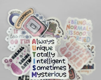 Holographic Neurodiversity Stickers | Autism & ADHD Awareness