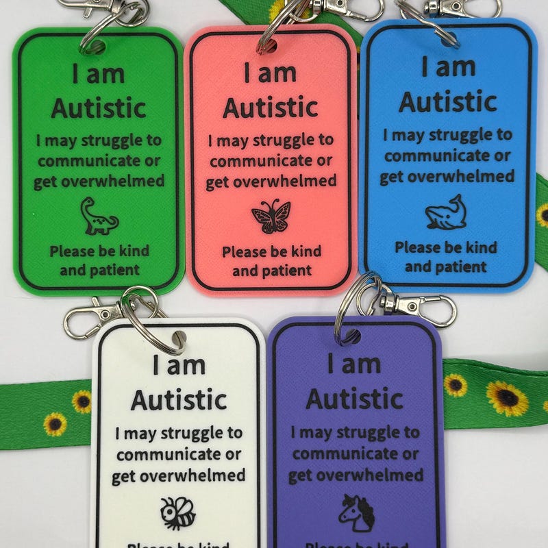 Autism Lanyard - Etsy UK