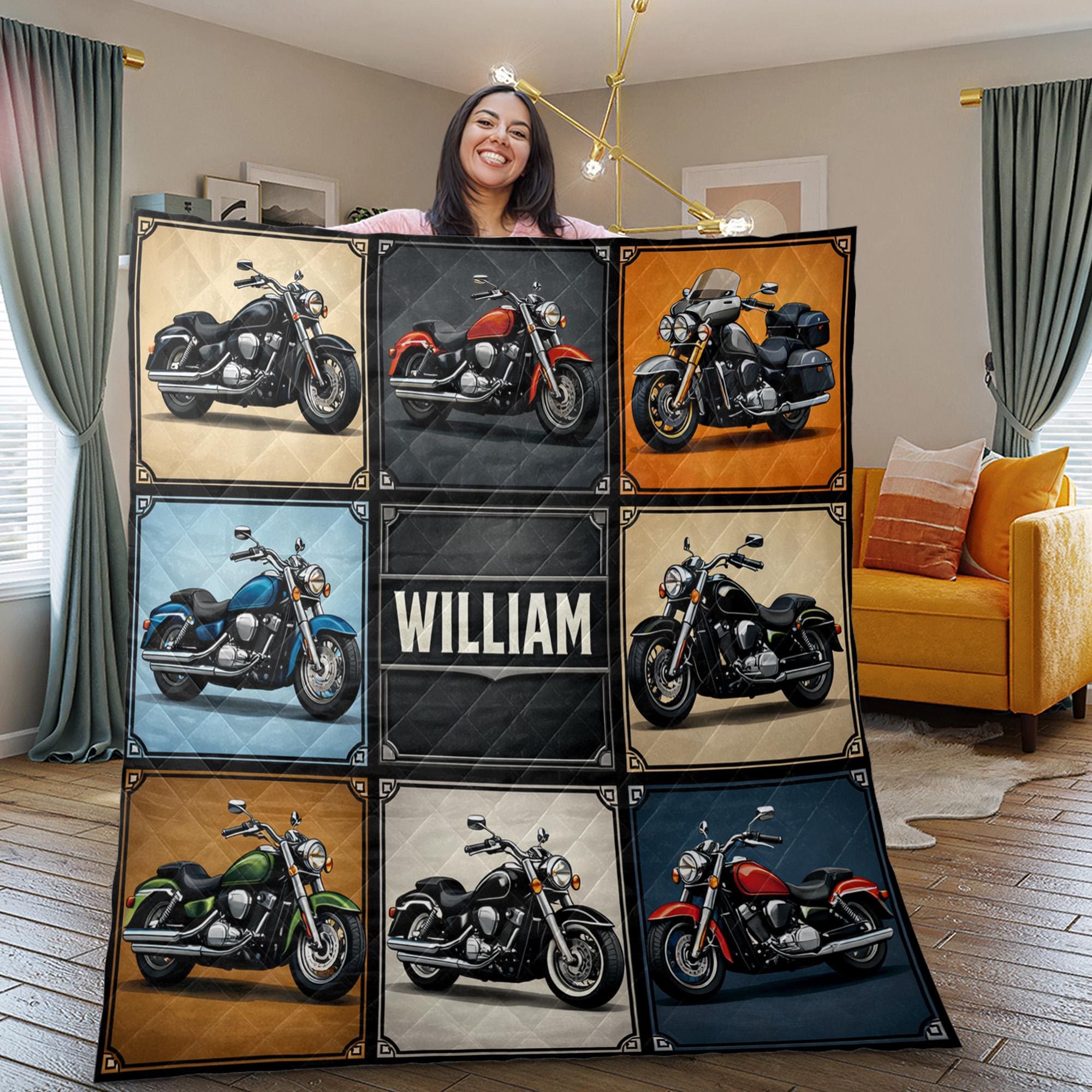 Custom Harley Davidson Blanket - Etsy