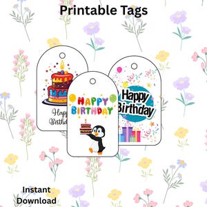 Birthday Tags, Printable bday special tags