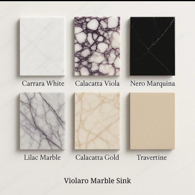 Custom Marble Sink Vanity Set – Solid Natural Afyon Marble + Wood Base | Handmade Bathroom Furniture. 4
