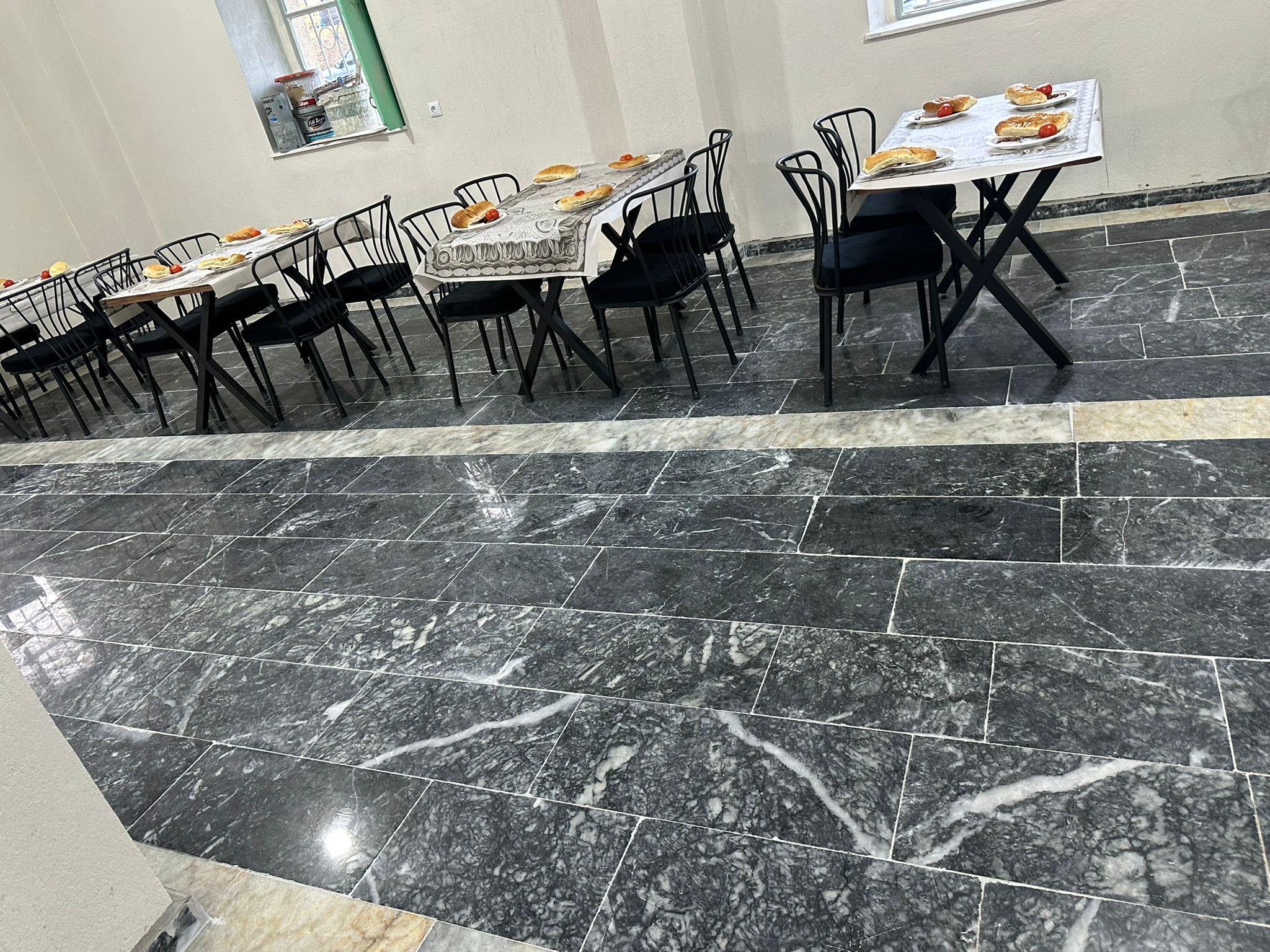 Custom Black Marble Tiles: Polished Natural Stone for Stairs & Flooring 4