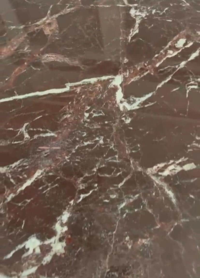 Custom Red Marble Round Table – Handcrafted Natural Stone Dining / Coffee Table | Made in Turkey. 2