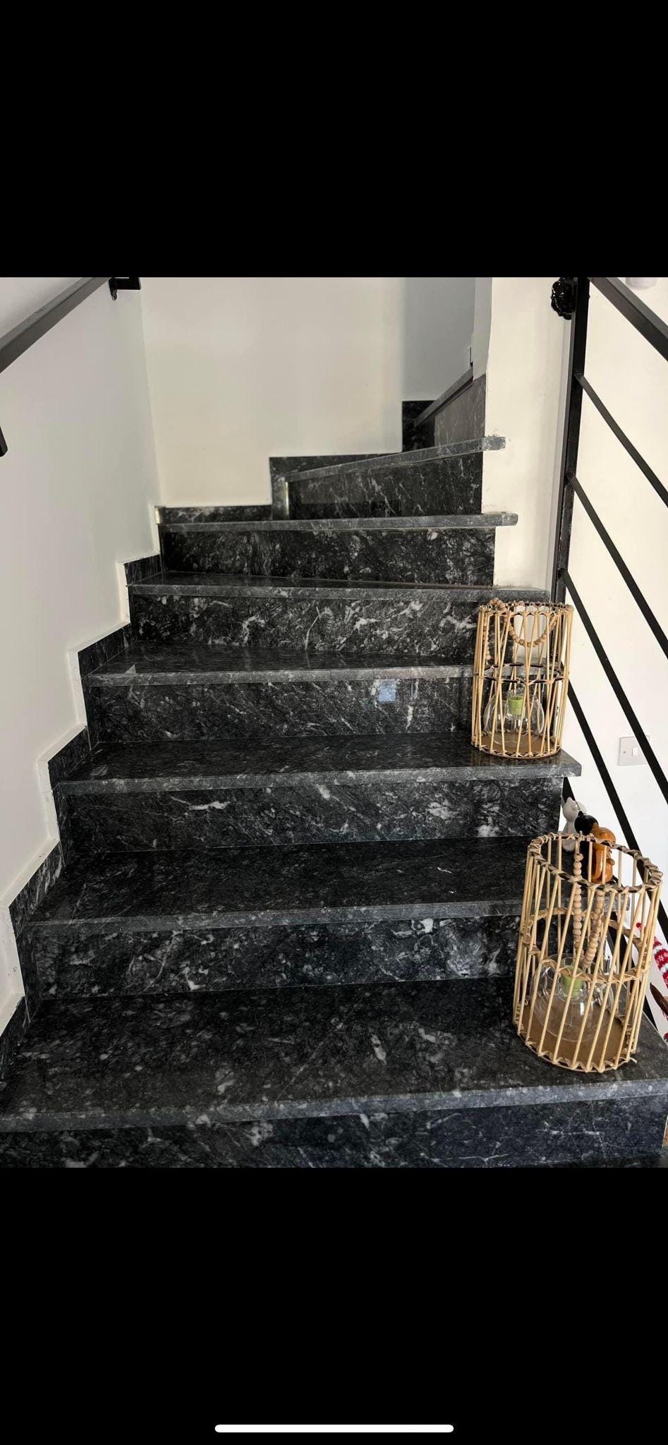 Custom Black Marble Tiles: Polished Natural Stone for Stairs & Flooring 3