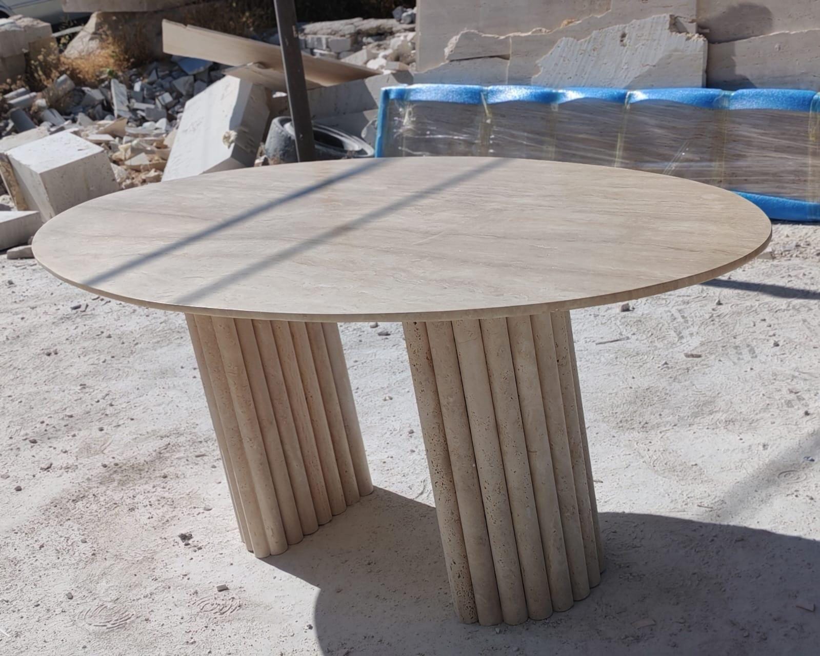 Custom Marble Dining Table – Handcrafted Natural Stone Centerpiece for Home & Living | Made in Turkey 4