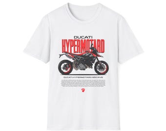 Ducati Hypermotard T-Shirt, Motorcycle Gift, Biker Apparel, Dad gift, Riding Outfit, Bike Enthusiast Shirt