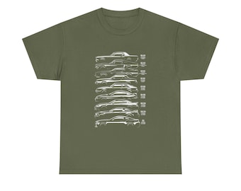 Camiseta Ford Mustang Evolution, Herança dos Muscle Cars