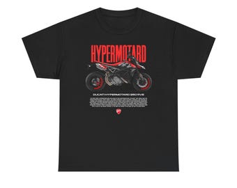 Ducati Hypermotard T-Shirt | Biker Gift, Motorcycle Tee, Casual Wear, Riding Apparel, Gift for Him