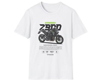 Kawasaki Z900 T-Shirt, Biker Graphic Tee, Gift for Riders, Riding T-Shirt, Motorcycle Enthusiast Apparel