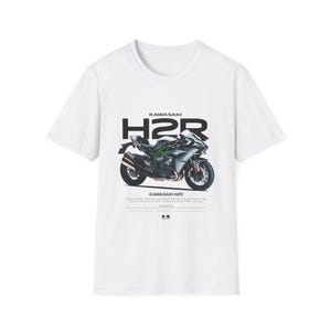 Kawasaki H2R T-Shirt, Biker Apparel, Motorcycle Lover Gift, Riding Apparel, Vintage Motorbike Tee