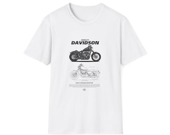Harley Davidson Motorcycle T-Shirt, Softstyle Cotton Tee