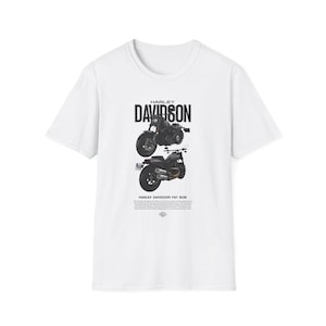Harley Davidson T-Shirt, Unisex Biker Shirt, Motorcycle Lover Gift, Vintage Style Tee, Casual Wear, Gift for Him/Her