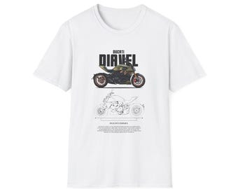 Ducati Diavel T-Shirt, Motorcycle Graphic Tee, Biker Gift