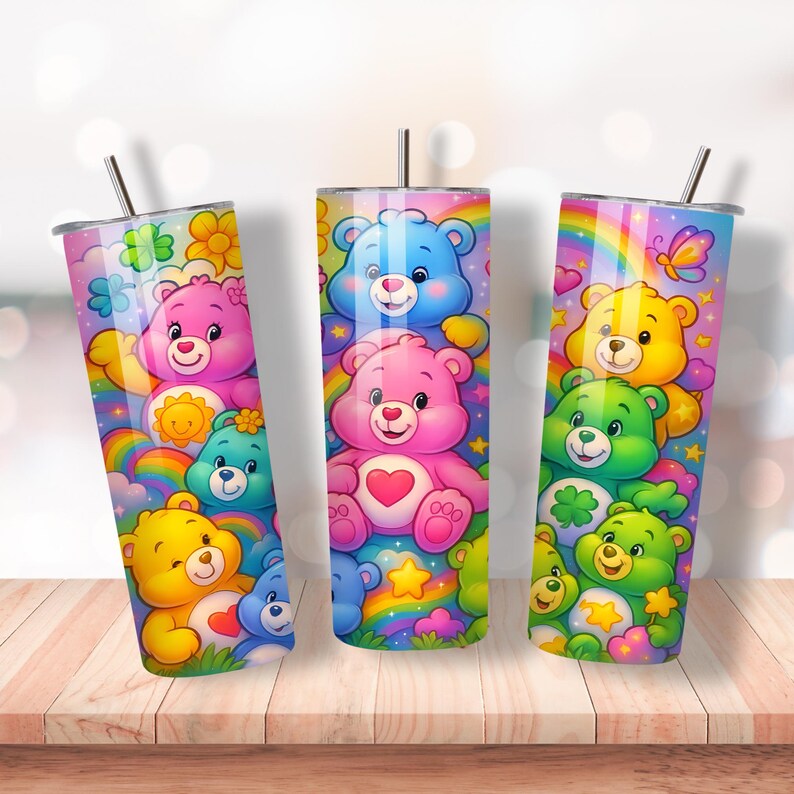 Cartoon 20 oz Skinny Tumbler Png, Cartoon Characters 20oz Tumbler Png, Movies Characters Straight Tumbler Wrap, 20oz Tumbler Wrap image 4