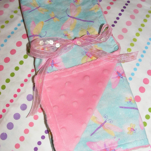 Burp cloth w/ minky on the back