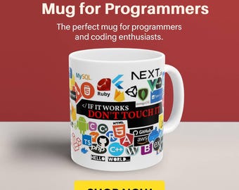 Programmerare mugg, om det fungerar, rör det inte, kodare kaffekopp, mjukvaruutvecklare gåva