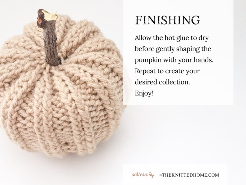 Instant Download PATTERN for Knit Seamless Pumpkin: illustrated tutorial intermediate knit double point needles in the round PDF image 4