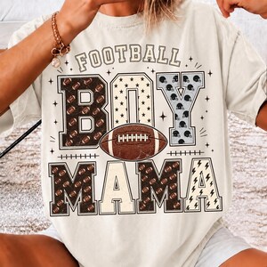 Fotbollspojkemamma PNG, sublimeringsdesign för fotbollsmamma, grafik för matchdagsportsmamma, digital nedladdning bild 3